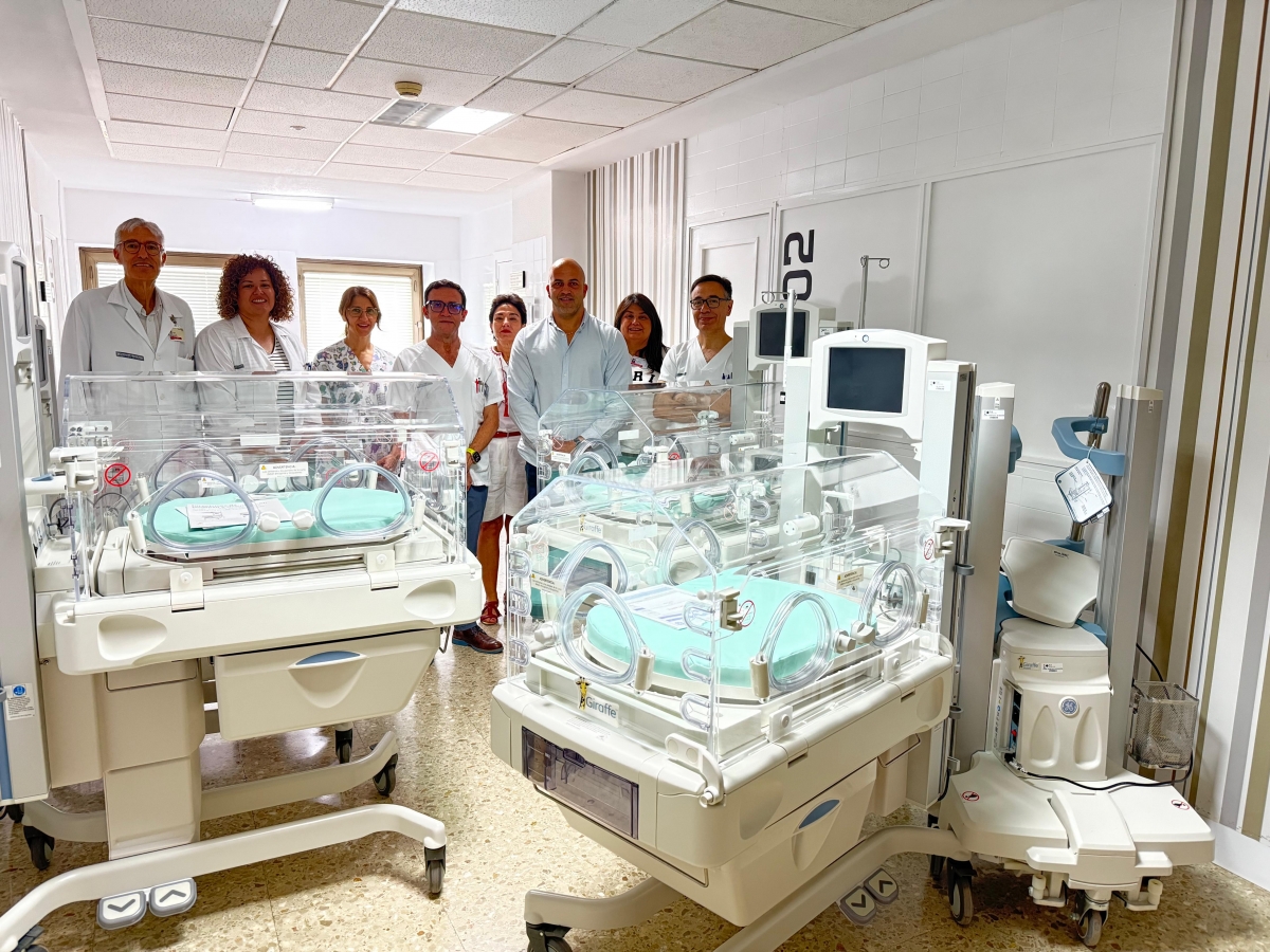 El Hospital General de Elche incorpora cuatro incubadoras de última generación