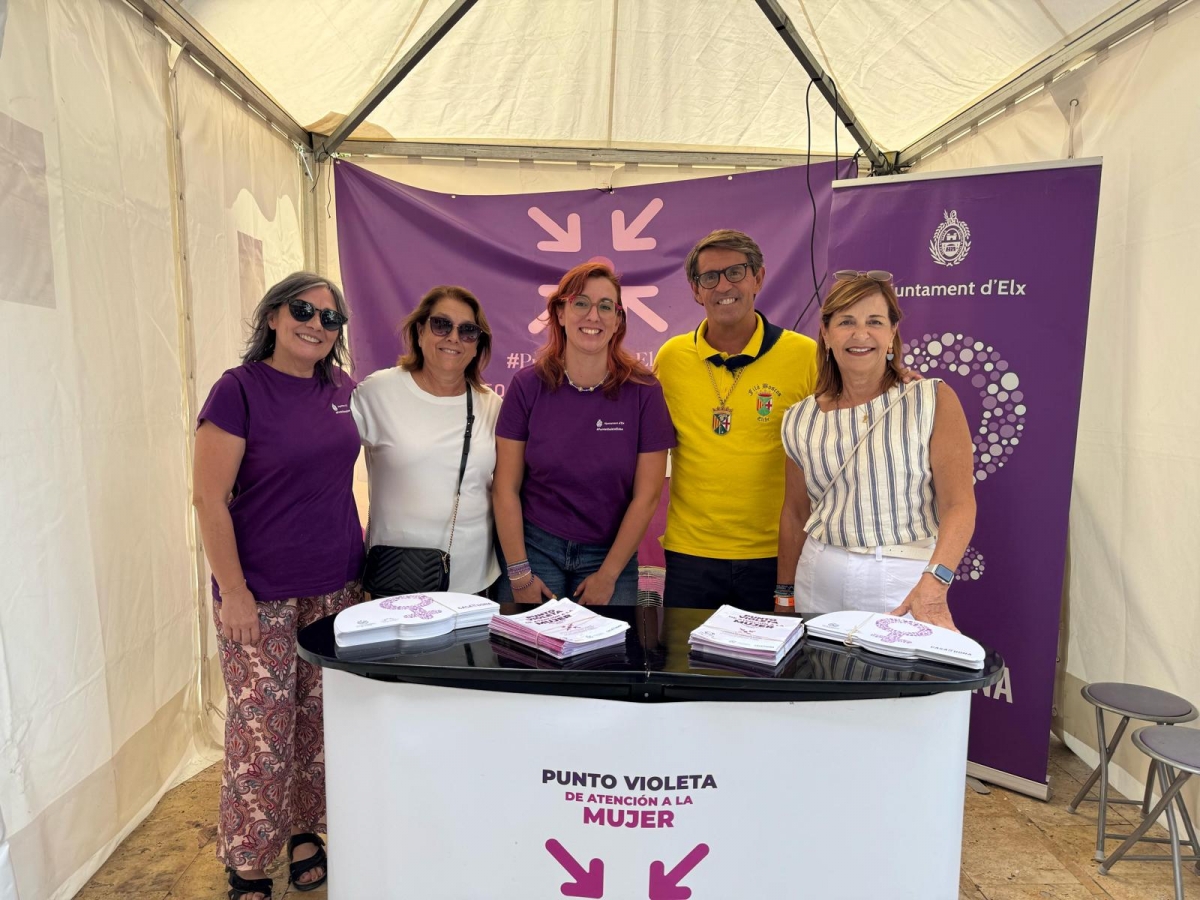 Los Puntos Violeta informaron a más de 5.000 personas durante las fiestas de Elche