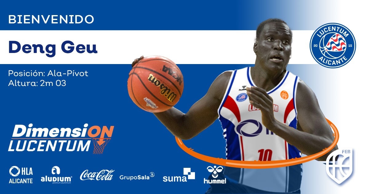 El HLA Alicante completa la plantilla con el ala pívot ugandés Deng Geu