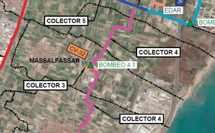 Obras de la EDAR Pobla de Farnals.