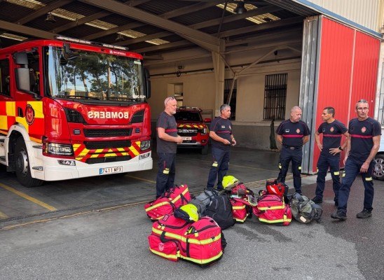 Castelló envía un relevo del parque de bomberos a los incendios de Castilla y León