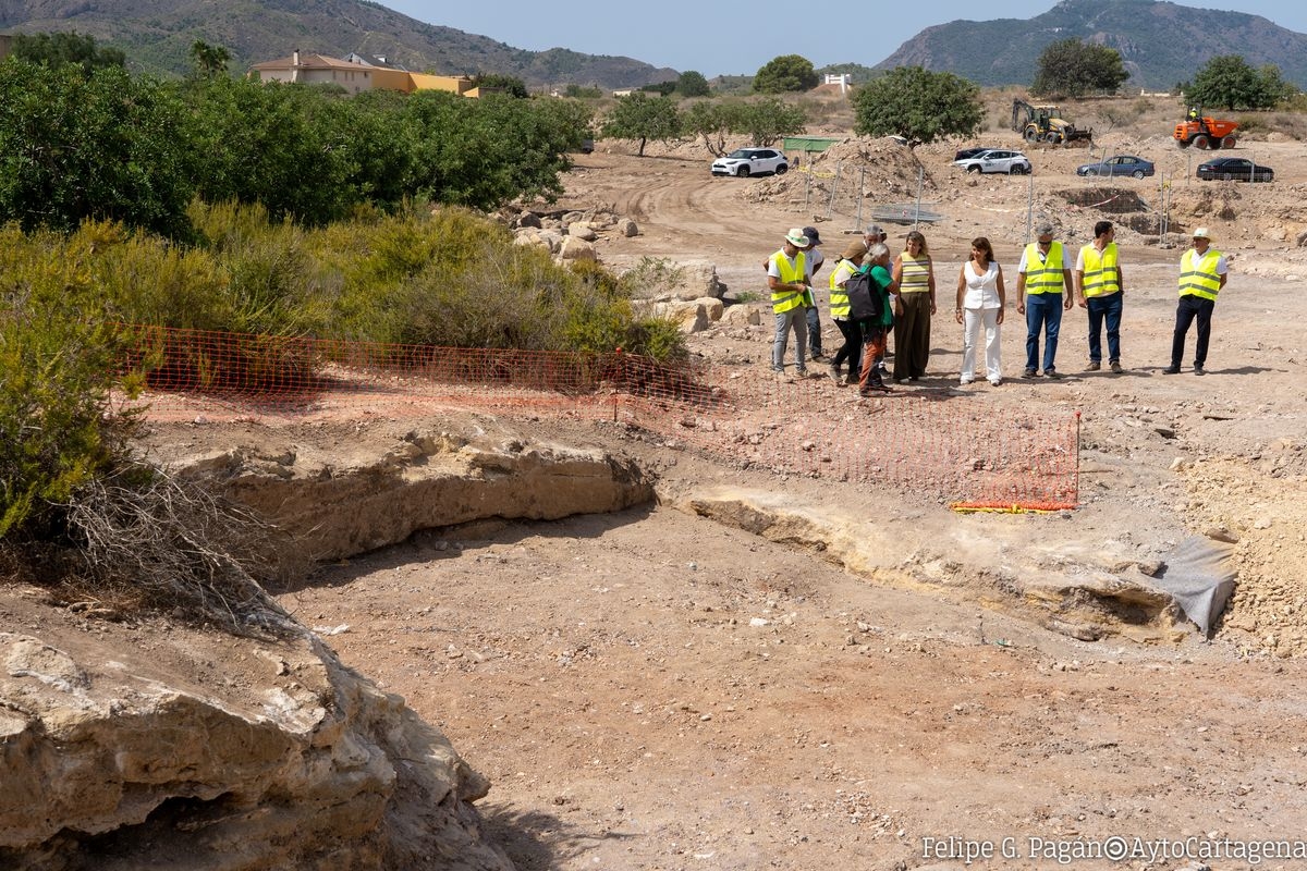 Cartagena recupera 90 metros de frentes de cantera romana en la Finca Medina
