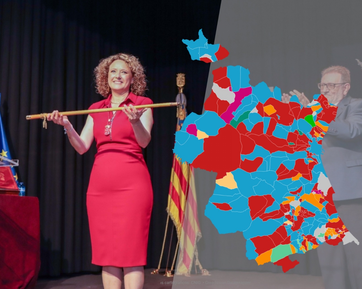 ¿Qué partido tiene más alcaldías en la provincia de Valencia?: el color político, municipio a municipio