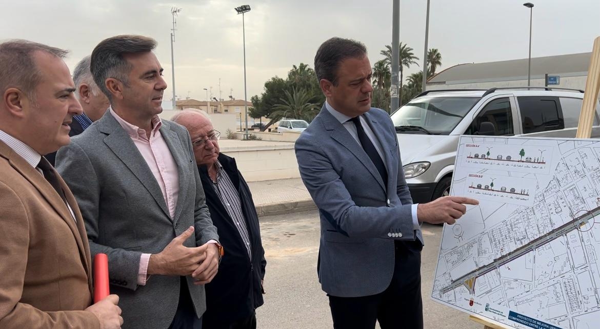 San Pedro arranca las obras para revitalizar la avenida Doctor Artero Guirao: 100 árboles, 700 metros de carril bici y un paso peatonal