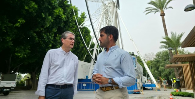 La Gran Noria Panorámica regresa a la Feria de Murcia con la accesibilidad por bandera y con un mercadillo en su entorno
