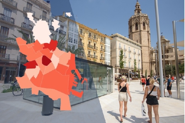 De Ciutat Vella a l'Olivereta: así se distribuye la población extranjera de València