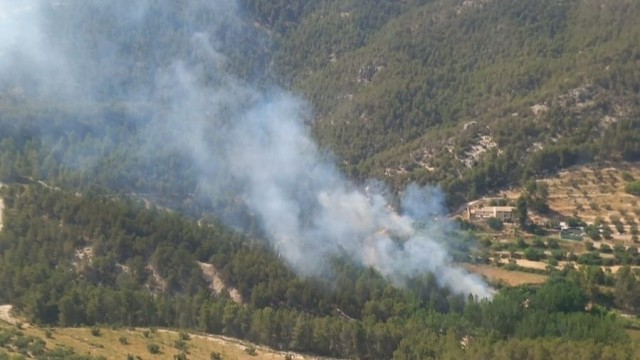 Riesgo alto de incendios forestales este martes en Valencia, interior de Castellón y sur de Alicante