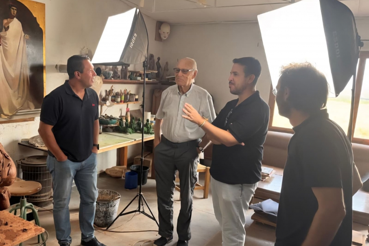 Una escultura realizada por Manuel Paéz rendirá homenaje en Mula al pionero de la arqueología Emeterio Cuadrado