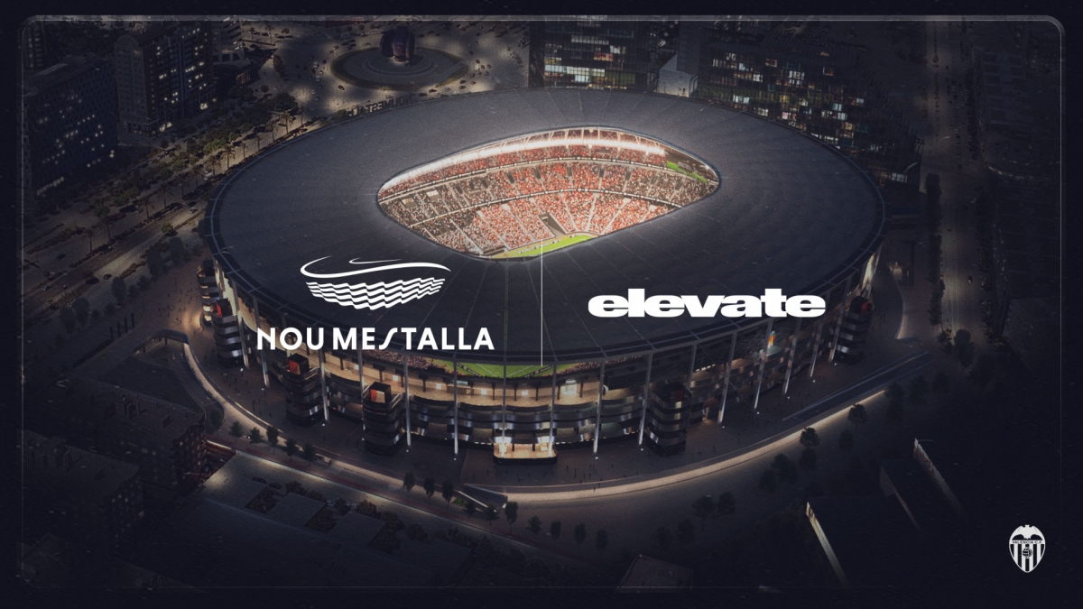 El Valencia CF se alía con Elevate para comercializar los 'naming' del Nou Mestalla