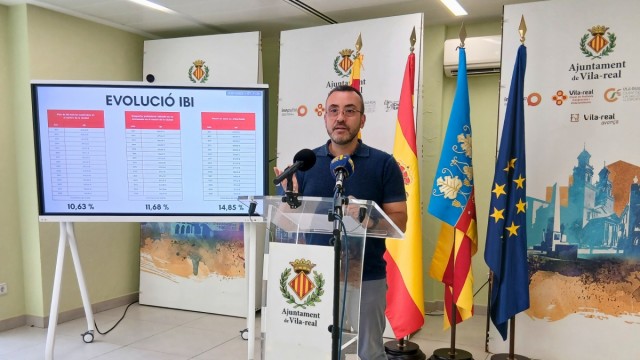 Vila-real rebajará entre un 2% y un 5% el IBI en 2026 para compensar la nueva tasa de basura