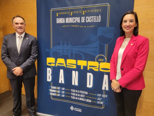 La Banda Municipal de Castelló vuelve a tres plazas céntricas de la ciudad con su exitoso 'Gastrobanda'