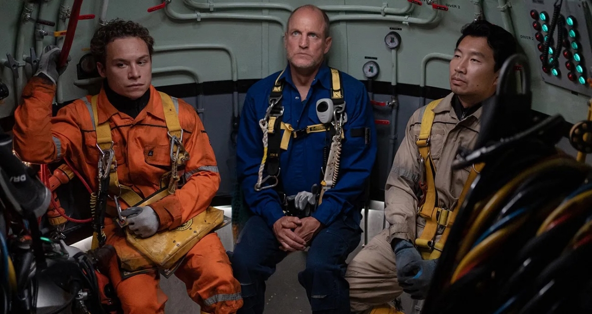 Finn Cole Woody Harrelson  y Simu Liu interpretan a tres buzos profesionales en Sin oxi?geno