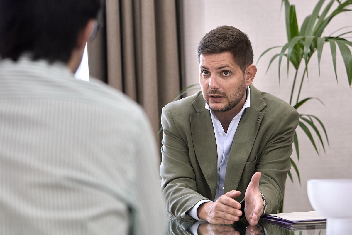 José Manuel Prieto durante la entrevista con Valencia Plaza