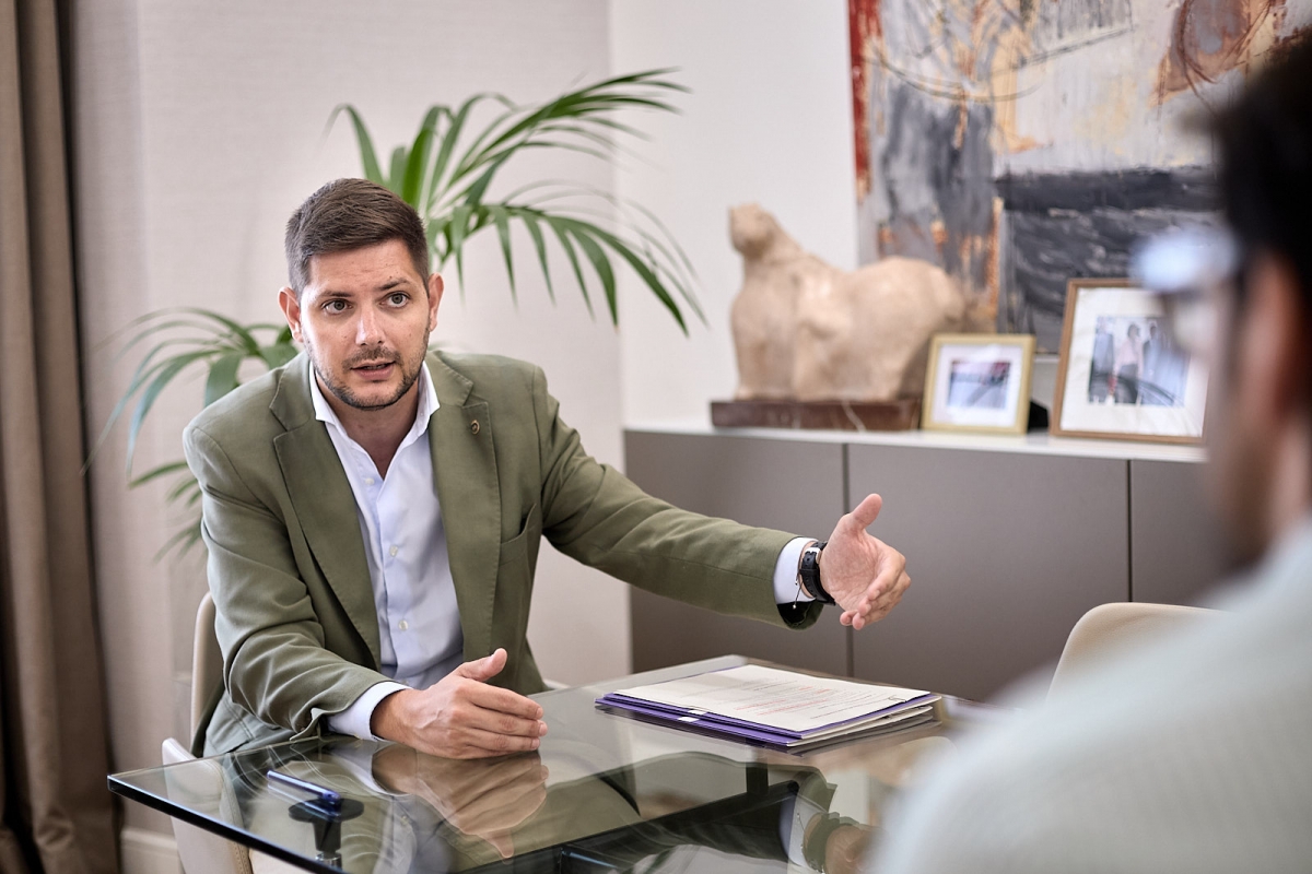 José Manuel Prieto durante la entrevista con Valencia Plaza