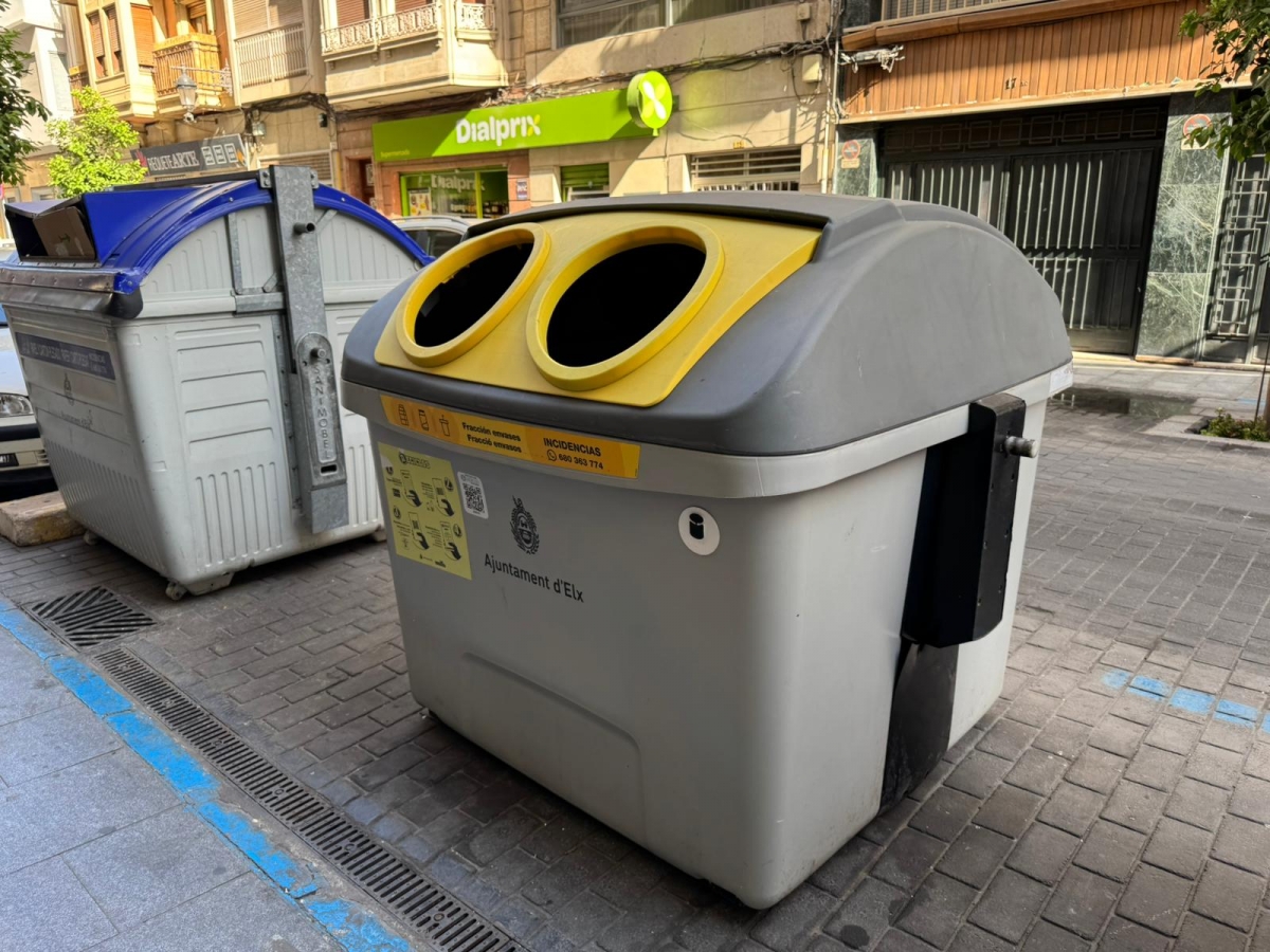 Elche bate su récord de reciclaje con más de 280 toneladas de envases recogidas en un mes