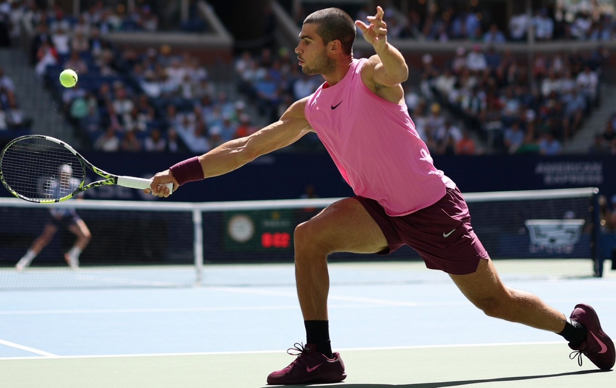 Carlos Alcaraz en el US Open. - Foto: ATP