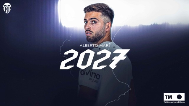 Alberto Marí renueva hasta 2027 y se marcha cedido al Mirandés