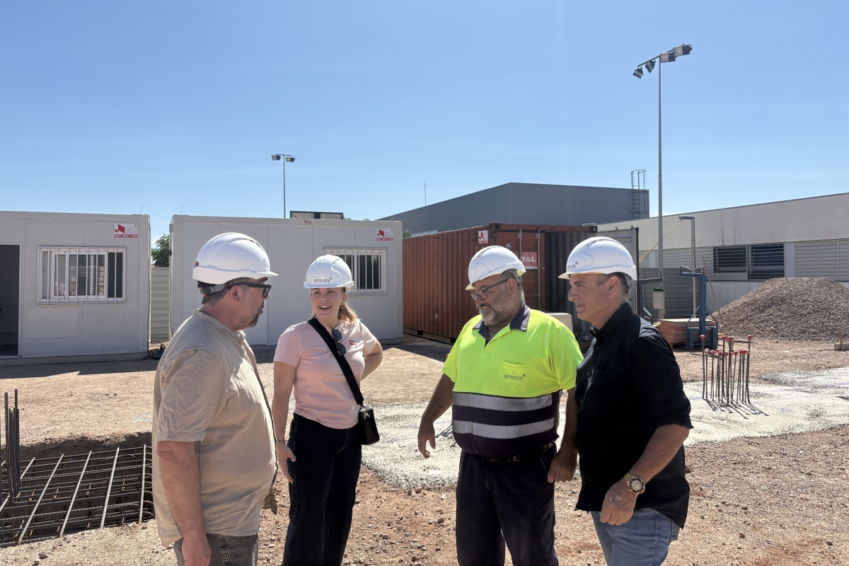 Imatge de la visita a les obres - 