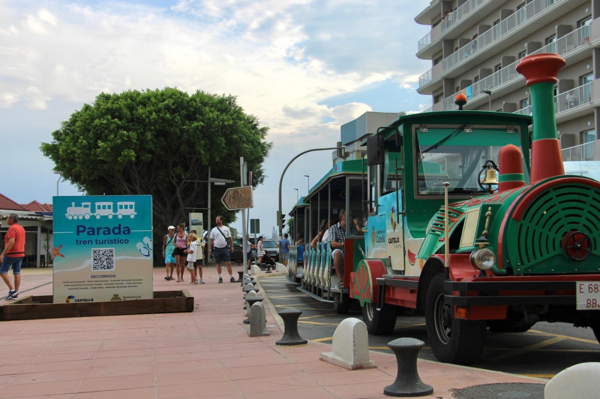 Imagen del tren turístico del Grao de Castelló - 