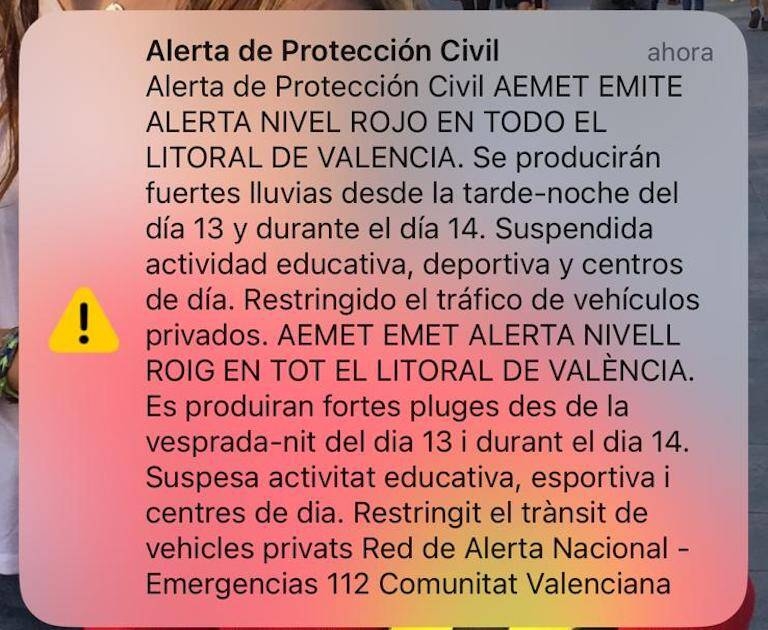 Alerta masiva a través del sistema ES Alert