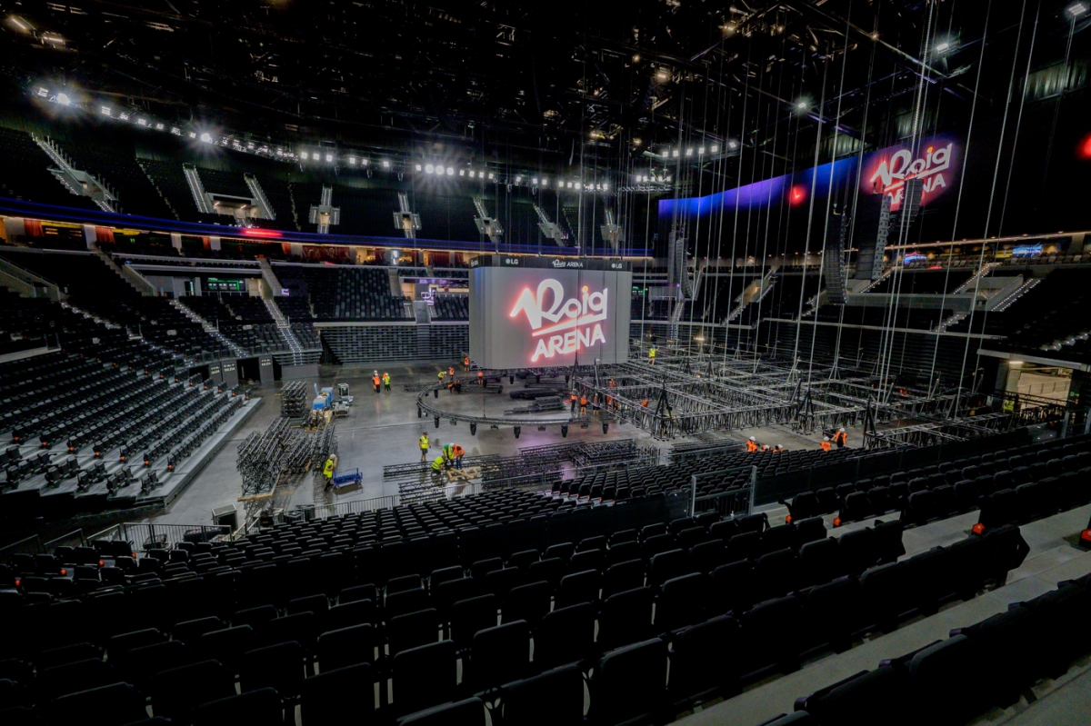 La pista del Roig Arena, a cinco días de acoger su primer evento. - Foto: KIKE TABERNER La pista del Roig Arena, a cinco días de acoger su primer evento.
