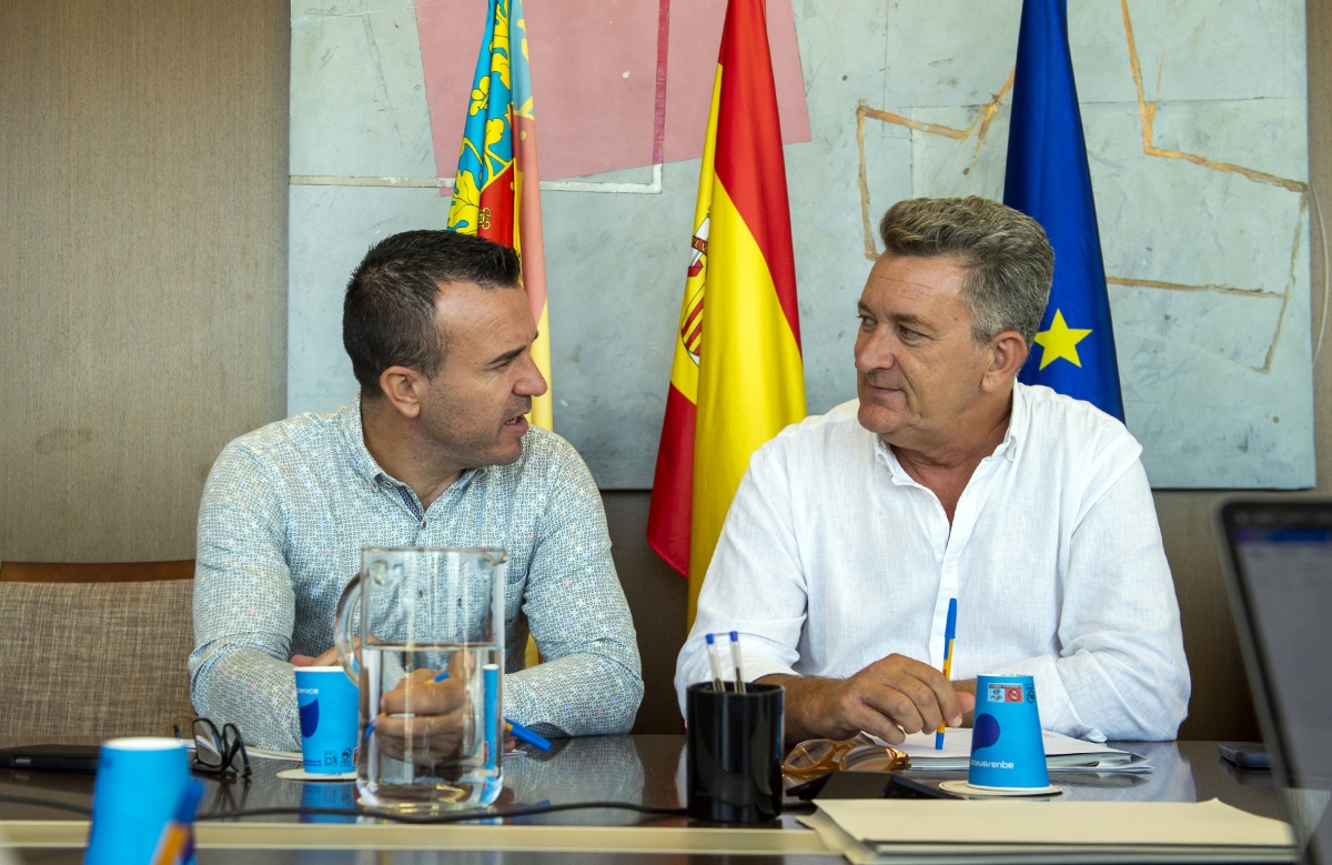 El presidente de la Diputación, Vicent Mompó, y el conseller Vicente Martínez Mus - Foto: DIPUTACIÓN DE VALENCIA