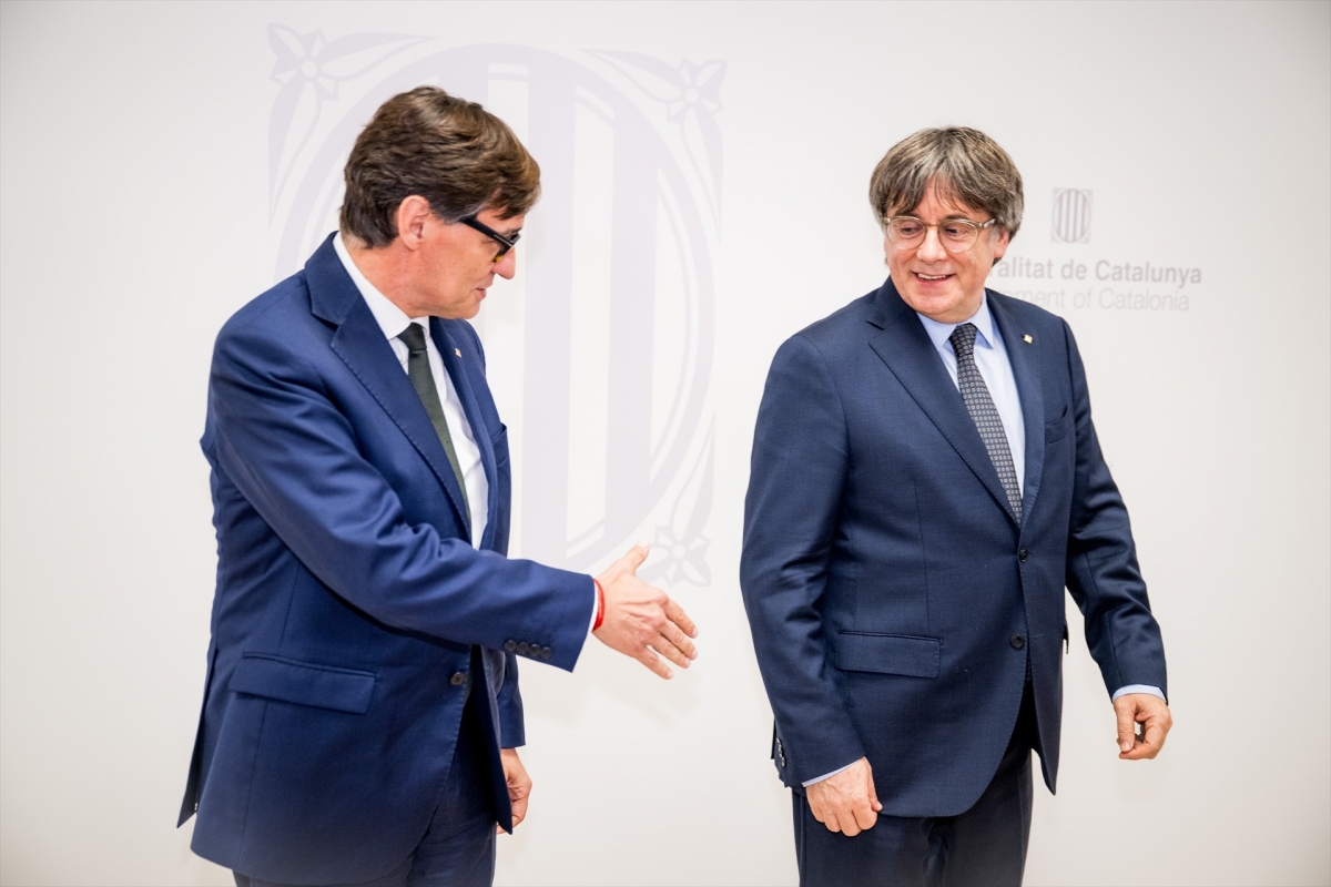 Illa y Puigdemont se reúnen en la Delegación de la Generalitat en Bruselas