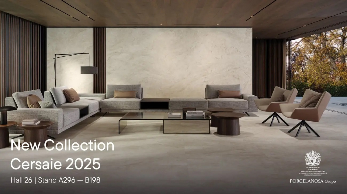 Materiales y tendencias: Porcelanosa inicia la cuenta atrás para Cersaie
