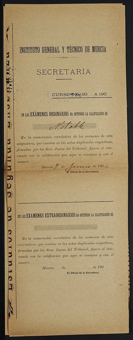  - Fuente: ARCHIVO PROVINCIAL DE MURCIA