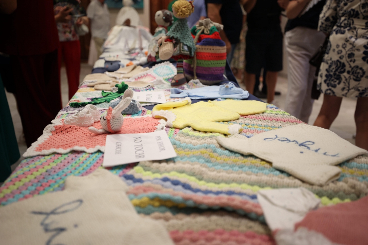 Burriana abre una exposición con los trabajos realizados de los alumnos de Bolilleres i Mig Punt