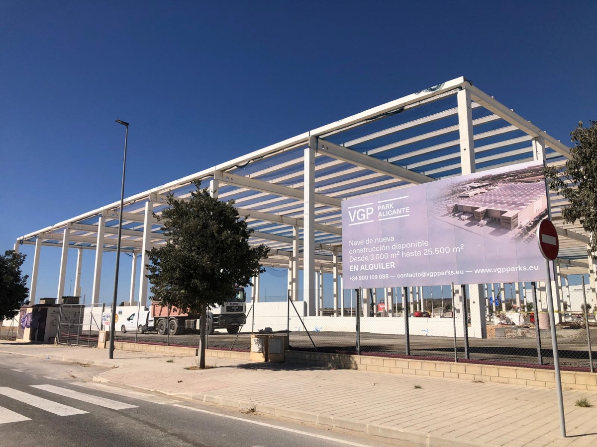Así avanza el parque empresarial de VGP en Alicante, que ya negocia con inquilinos