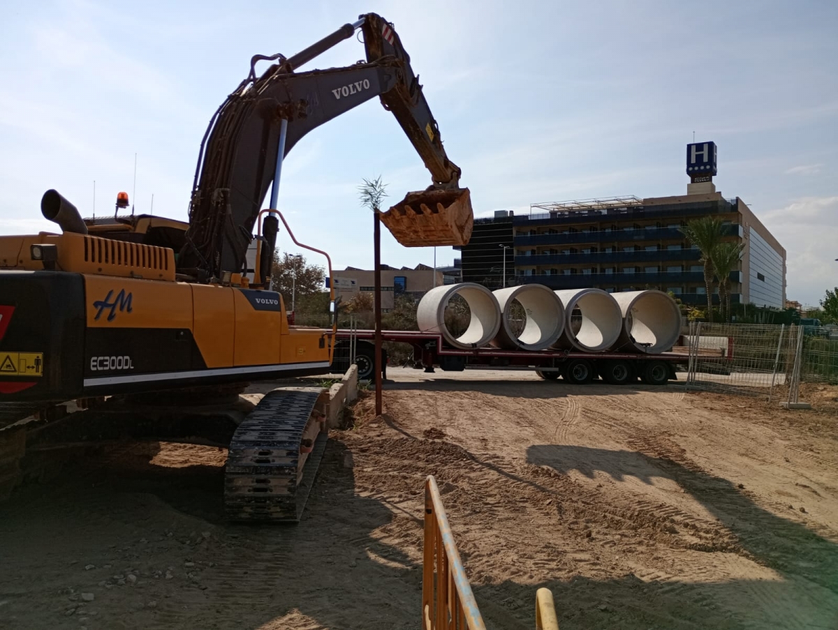 Obras para mejorar el saneamiento en la cuenca vertiente del Mar Menor. - Foto: Oficina Técnica del Mar Menor