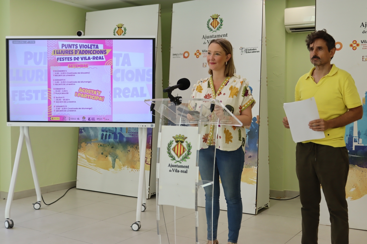 Vila-real presenta el Punto Violeta y Libre de Adicciones para las fiestas de la Virgen de Gracia