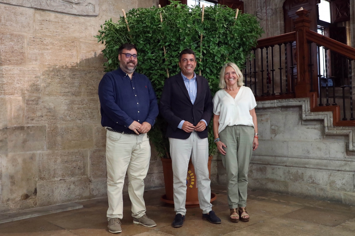 Recepción de la alfàbega de Bétera en el Palau de la Generalitat. - Foto: GVA Recepción de la alfàbega de Bétera en el Palau de la Generalitat.