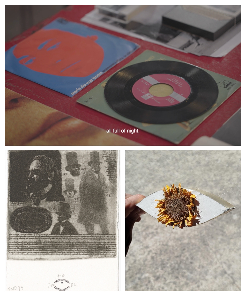 Arriba, obra de Mar Reykjavik. Abajo, obra de José Antonio Suárez Londoño (izquierda) y Javi Cruz (derecha)