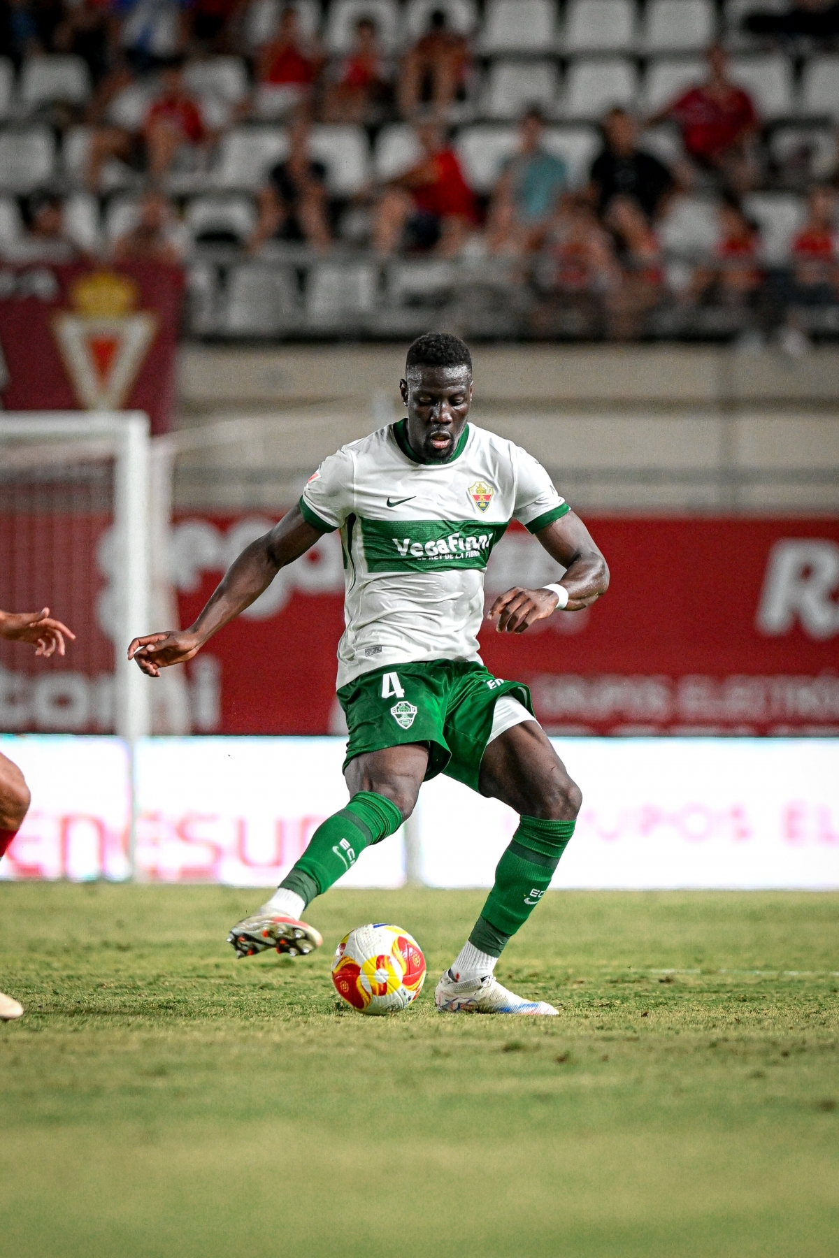 Bambo Diaby, en el amistoso frente al Real Murcia - Foto: PLAZA