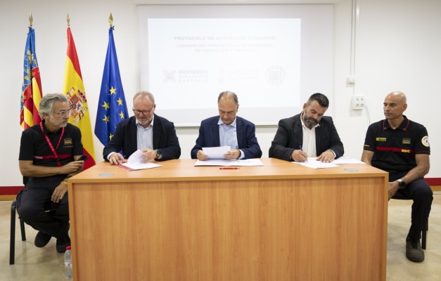Los bomberos de Castellón y Valencia se alían para mejorar la atención de emergencias en zonas limítrofes