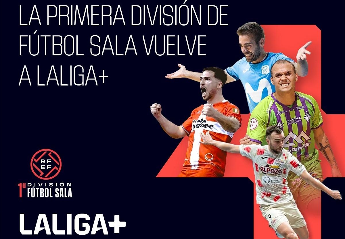 La Liga+ retransmitirá en exclusiva toda la Primera División de Fútbol Sala 25/26