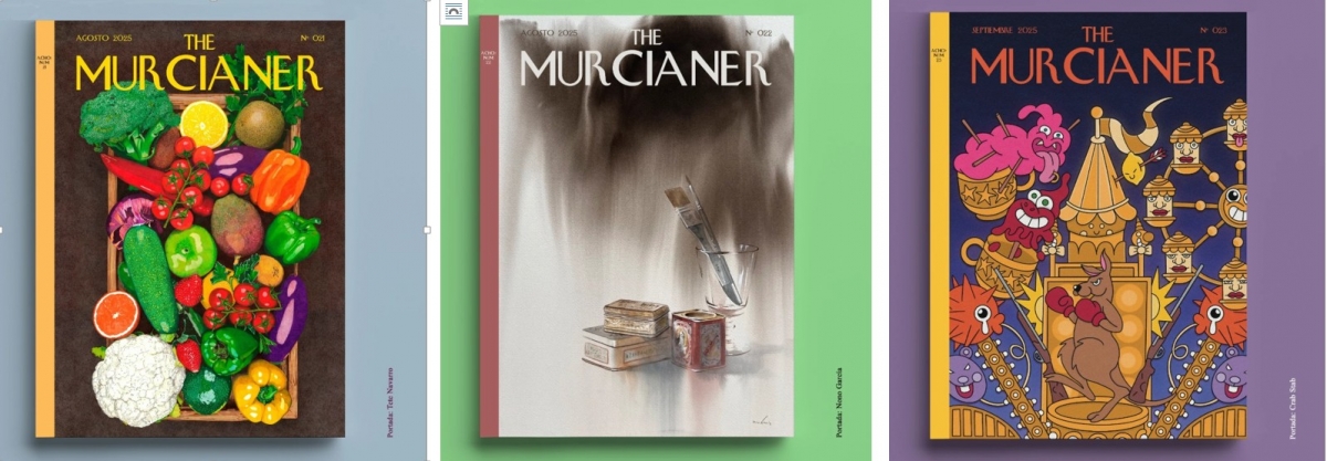 El pintor Nono García y los ilustradores Tete Navarro y Crab Stab suman sus portadas al proyecto abierto 'The Murcianer'