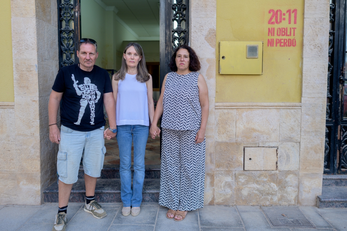 Los representantes de las tres principales asociaciones de víctimas de la Dana.