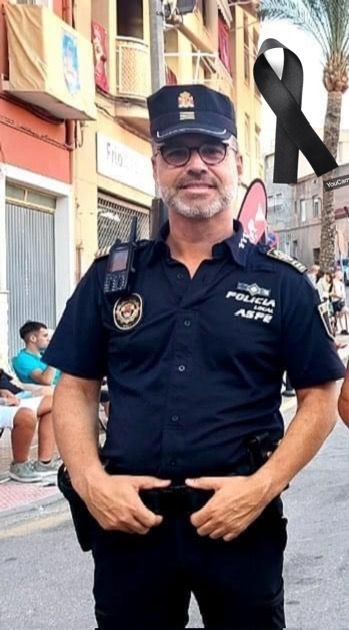 Aspe decreta luto ocial por el fallecimiento de su Intendente Jefe de Policía José Manuel Hernández