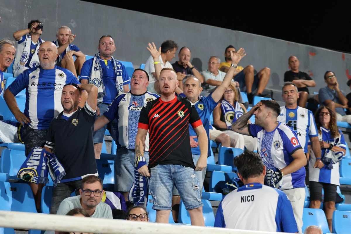 Aficionados del Hércules CF en Ibiza este sábado