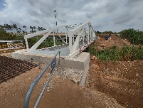 La Generalitat Valenciana ultima la construcción de la pasarela de Alcàsser tras elevar la cota para "más resistencia" ante riadas