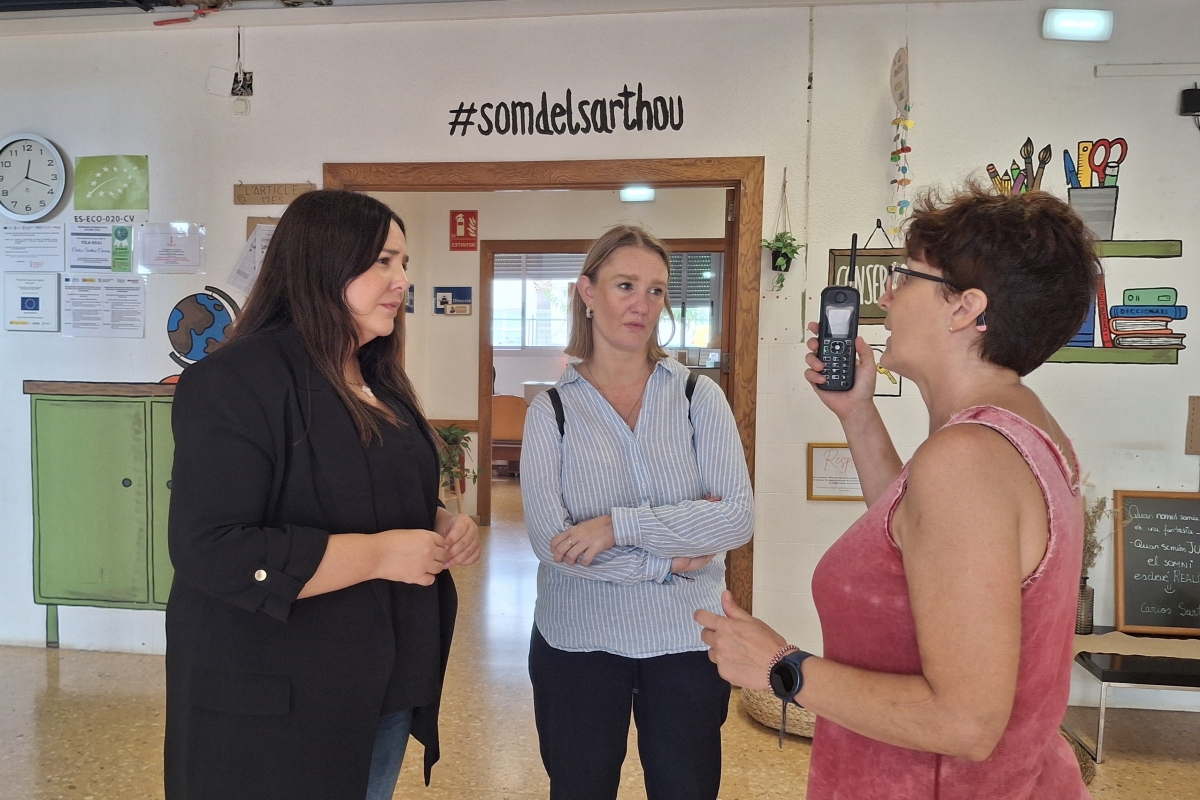 Imatge de la visita al CEIP Carlos Sarthou - 