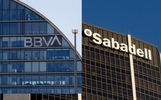 Banco Sabadell sube más de un 4% en Bolsa y BBVA un 3%, en plena resaca bursátil tras la opa fallida