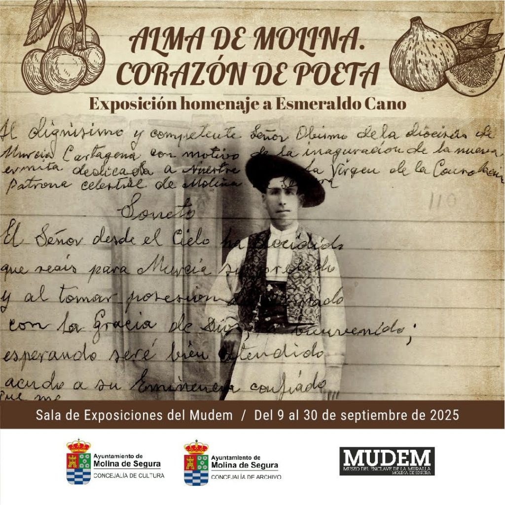 Una exposición en Molina rinde homenaje a Esmeraldo Cano, el comerciante de telas con corazón de poeta