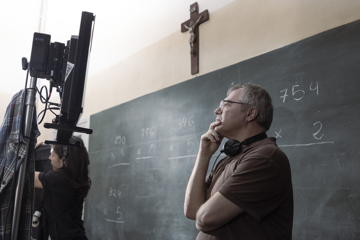 Daniel Monzón, durante el rodaje de Ruega por nosotras.