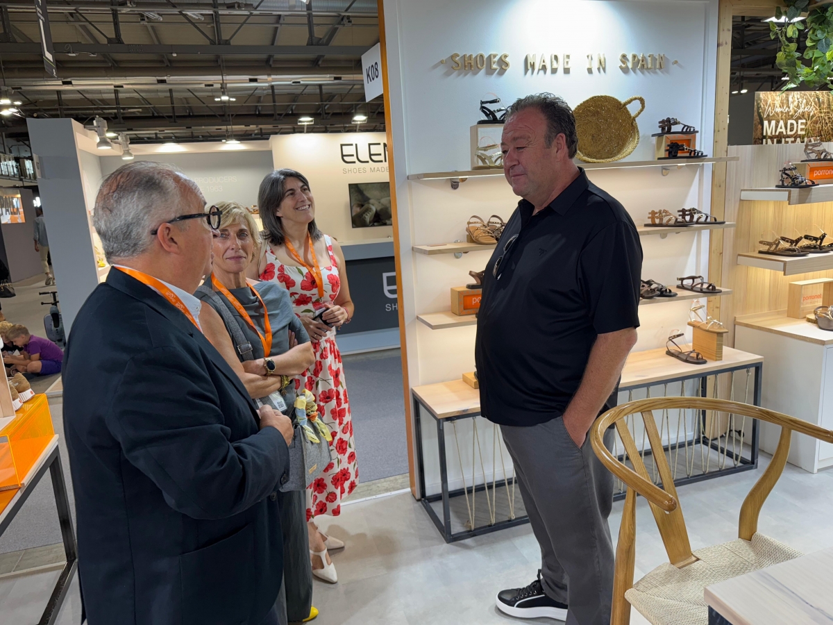 Feria de calzado Micam en 2025.