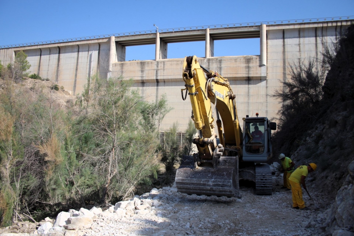 Reparados los daños en el embalse y presa del río Moratalla tras la dana de octubre