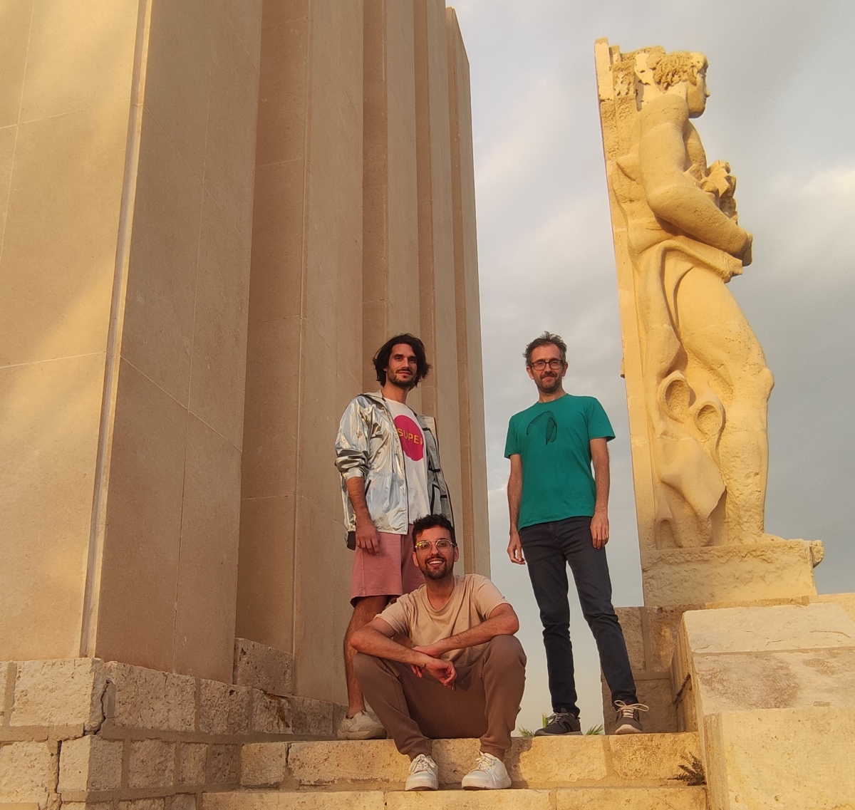 Carlos Izquierdo, Manu Torres y Omar Martínez